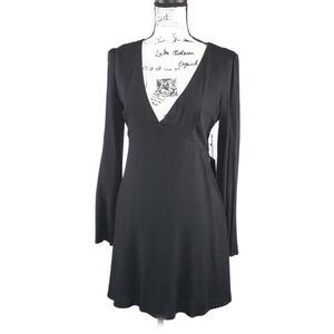 Forever 21 Black Long Sleeve Midi Dress, Sm. - NWT
